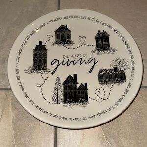 Homer Laughlin Pass It on Plate Sheree Burlington "THE HEART OF GIVING" 10.5”